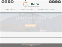 Tablet Screenshot of geonew.com.br